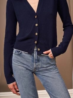 LLC21245_NAVY Knitwear Neat Cardigan 11 LLC21245_NAVY Knitwear Neat Cardigan