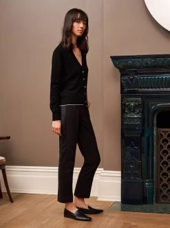 LLC21245_BLACK Neat Cardigan Knitwear 8 LLC21245_BLACK Neat Cardigan Knitwear