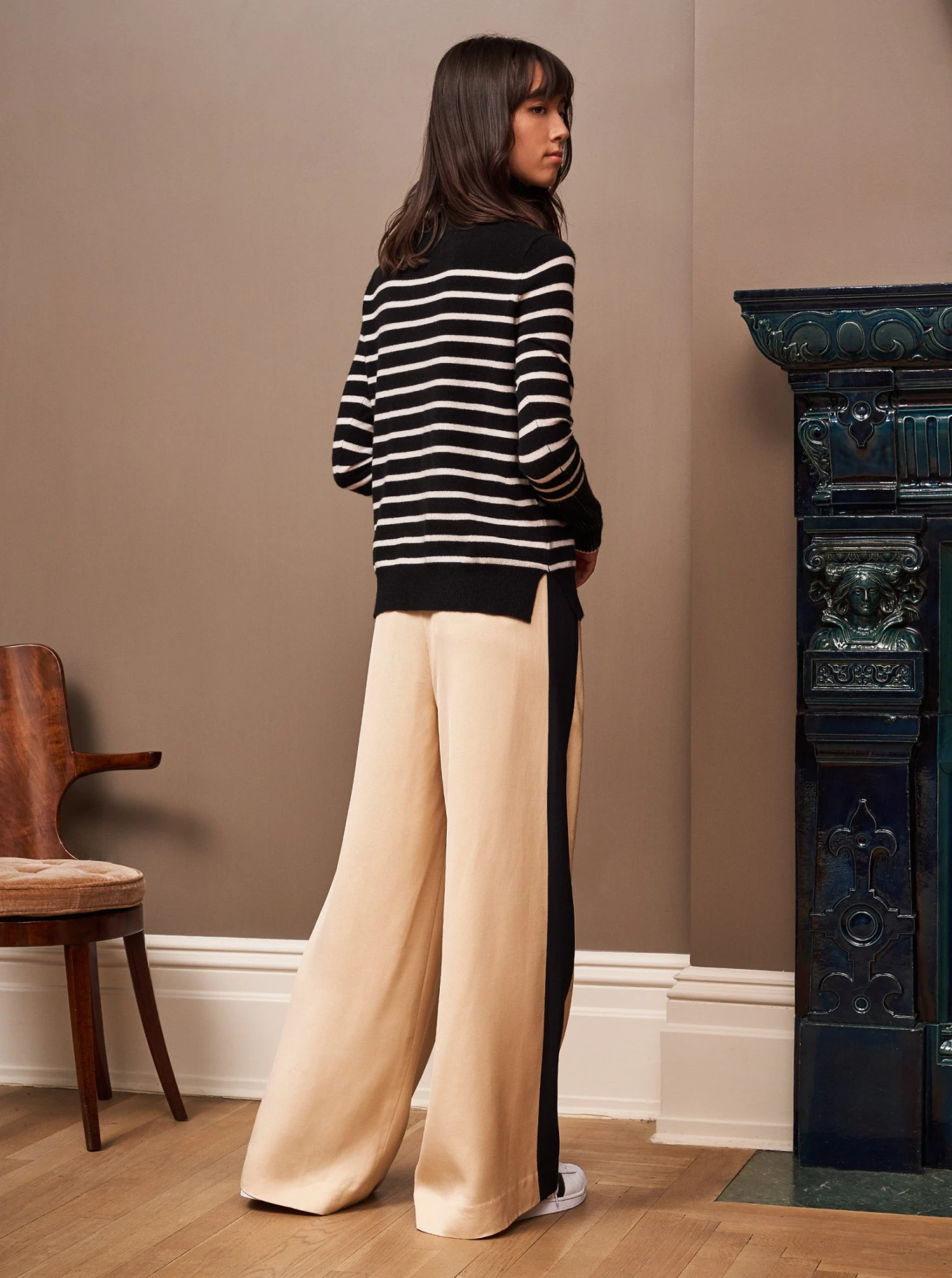 LLC21249_BLACK/CREAM AAA Lean Lines Turtleneck Knitwear 5 LLC21249_BLACK/CREAM AAA Lean Lines Turtleneck Knitwear