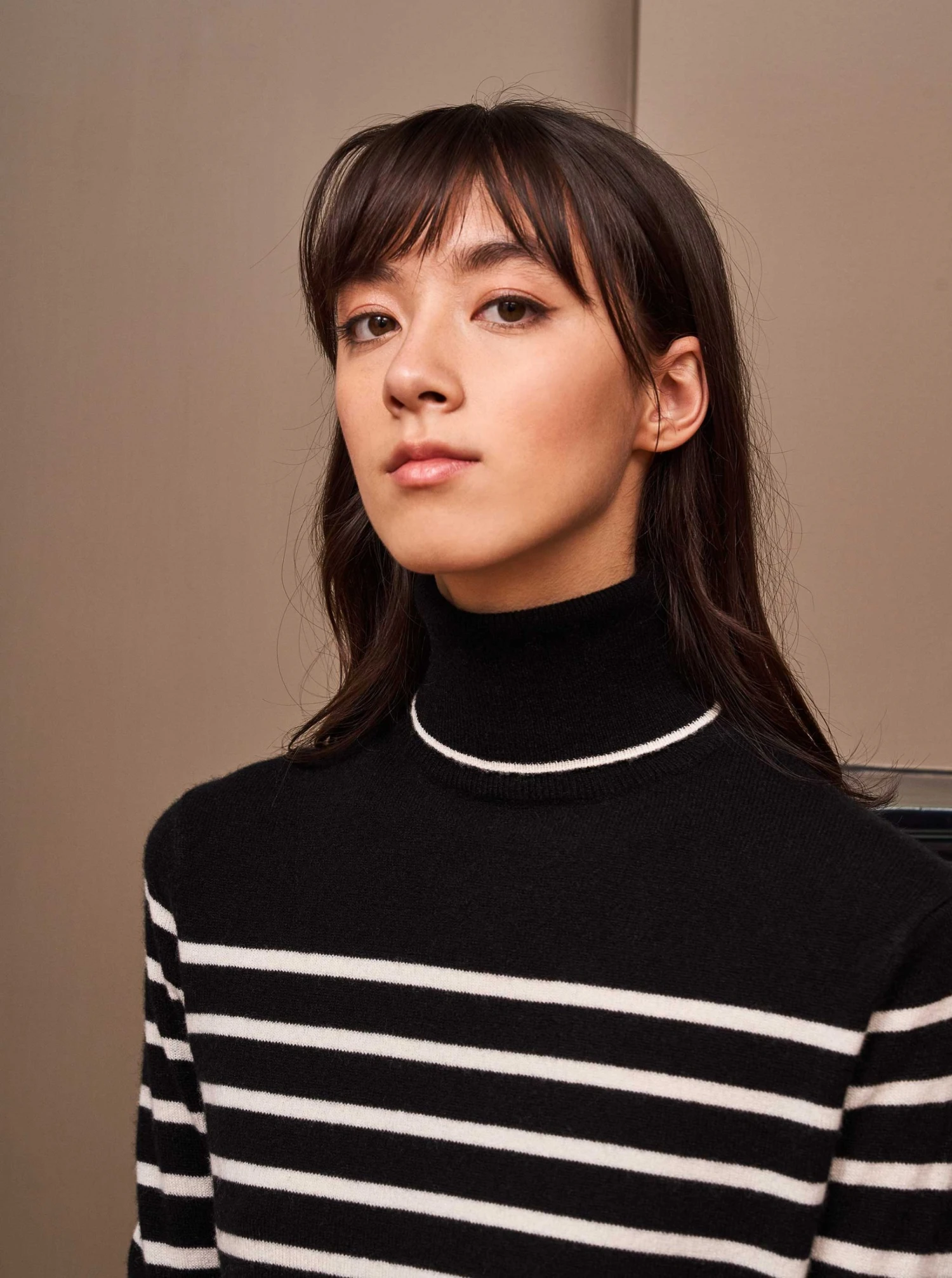 LLC21249_BLACK/CREAM AAA Lean Lines Turtleneck Knitwear 6 LLC21249_BLACK/CREAM AAA Lean Lines Turtleneck Knitwear