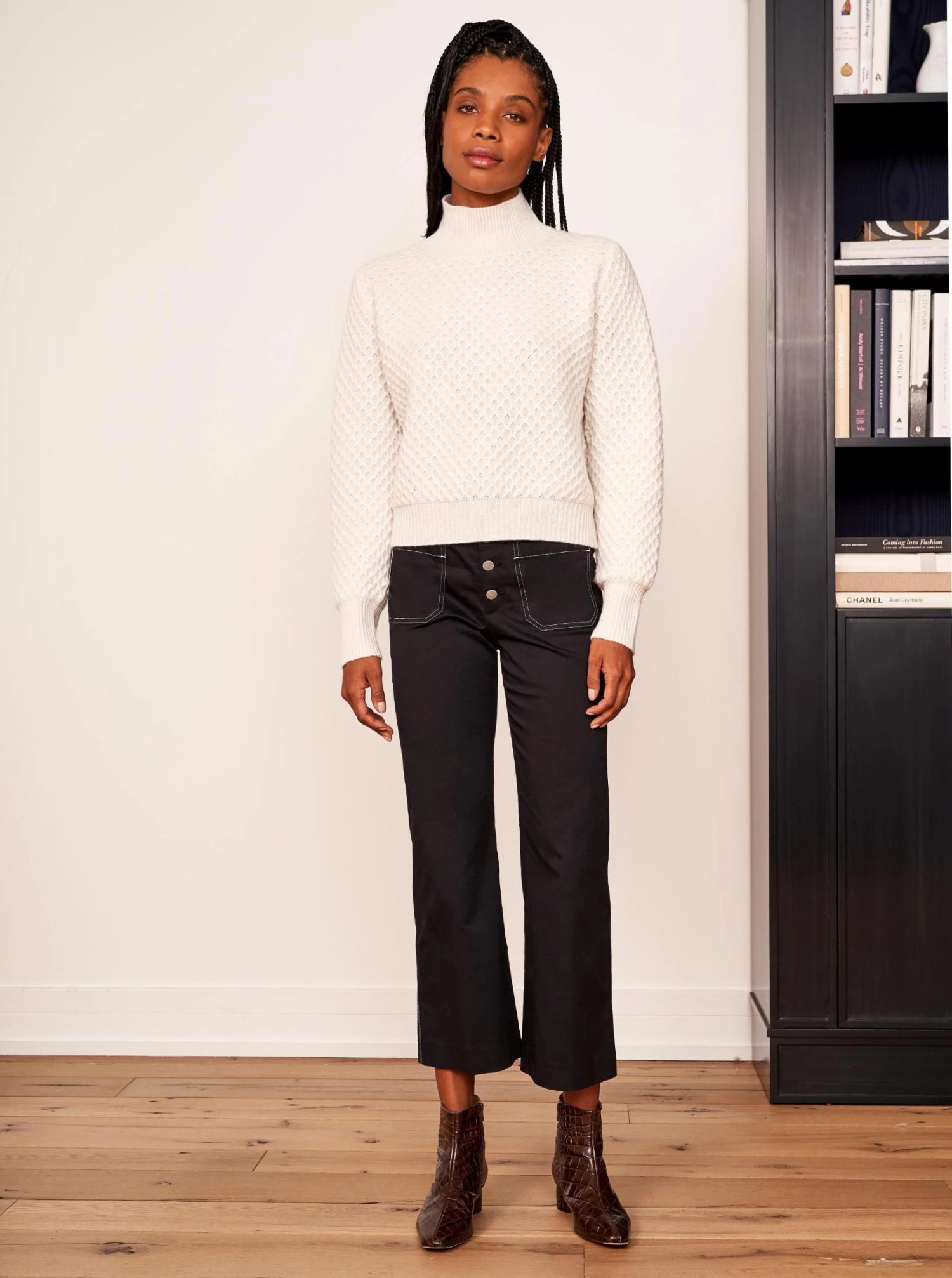 LLC21544_CREAM Honeycomb Mini Mockneck 5 LLC21544_CREAM Honeycomb Mini Mockneck