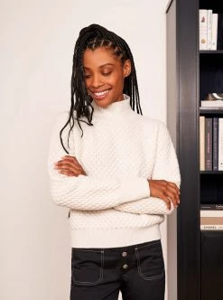 LLC21544_CREAM Honeycomb Mini Mockneck 13 LLC21544_CREAM Honeycomb Mini Mockneck