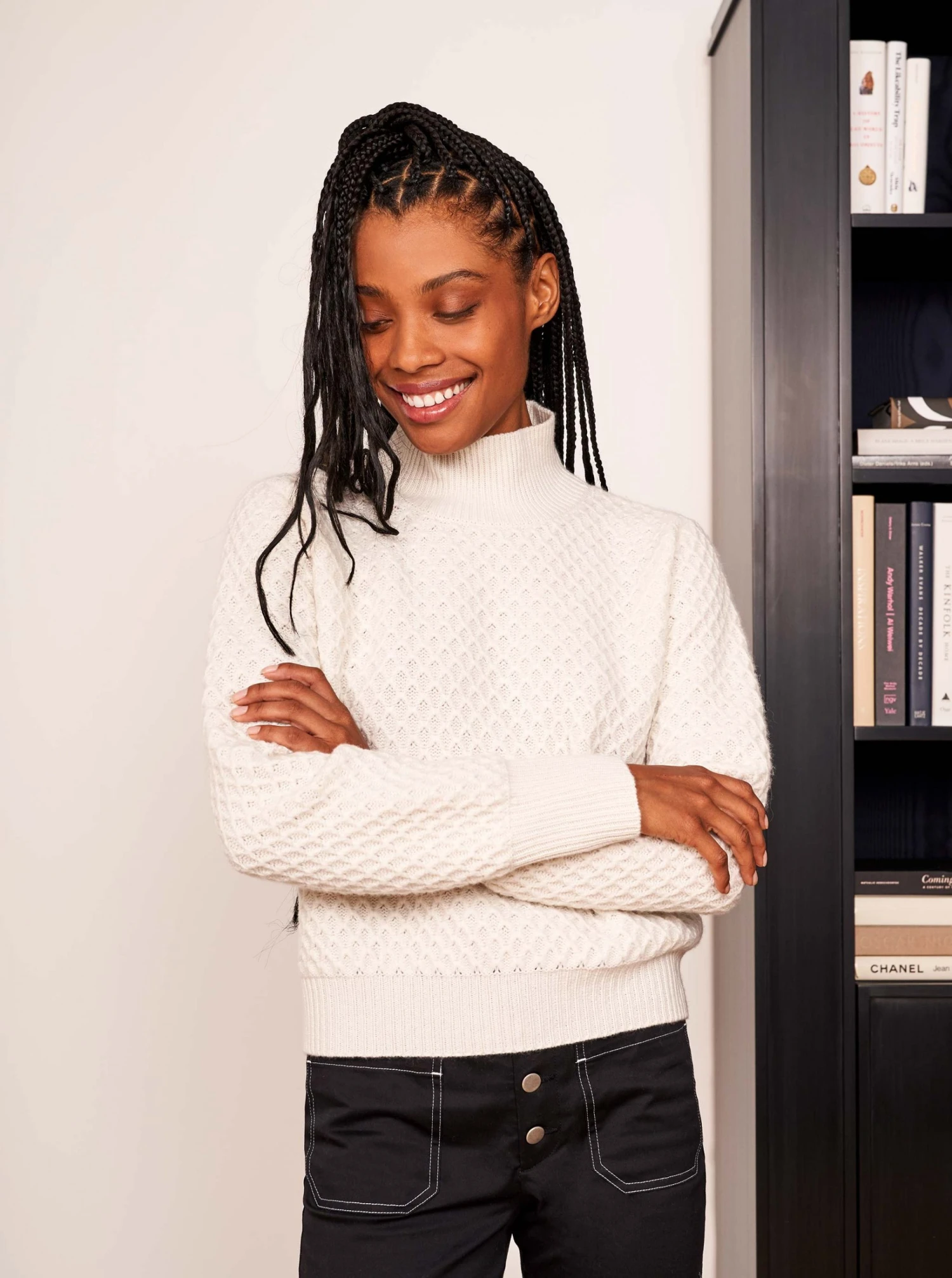 LLC21544_CREAM Honeycomb Mini Mockneck 6 LLC21544_CREAM Honeycomb Mini Mockneck