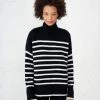 LLC21124_BLACK/CREAM Knitwear Marin Turtleneck 1 LLC21124_BLACK/CREAM Knitwear Marin Turtleneck