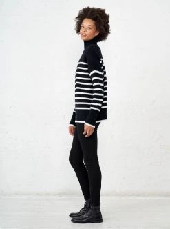 LLC21124_BLACK/CREAM Knitwear Marin Turtleneck 11 LLC21124_BLACK/CREAM Knitwear Marin Turtleneck