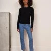 LLC21246_BLACK Knitwear Neat Sweater
