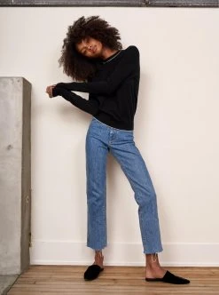 LLC21246_BLACK Knitwear Neat Sweater