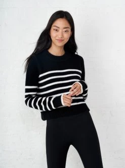 LLC21123_BLACK/CREAM Mini Marin Sweater