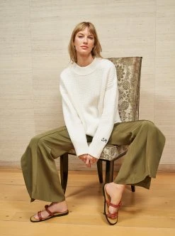 LLC21626_HUNTER Waffle Sweater