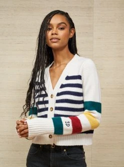 LLC21243_NAVY/CREAM Monogram Mini Marin Cardigan 27 LLC21243_NAVY/CREAM Monogram Mini Marin Cardigan