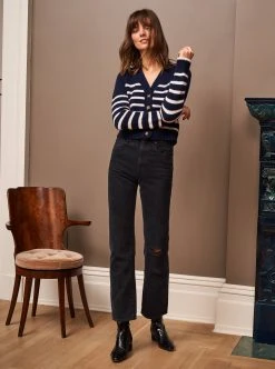 LLC21243_NAVY/CREAM Monogram Mini Marin Cardigan 17 LLC21243_NAVY/CREAM Monogram Mini Marin Cardigan