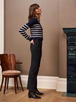 LLC21243_NAVY/CREAM Monogram Mini Marin Cardigan 23 LLC21243_NAVY/CREAM Monogram Mini Marin Cardigan