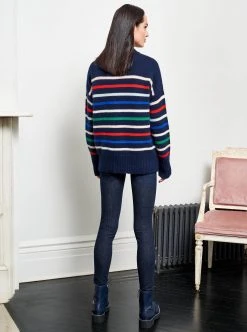 LLC21059_NAVY/RAINBOW Marin Sweater Monogram