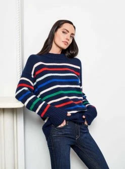 LLC21059_NAVY/RAINBOW Marin Sweater Monogram