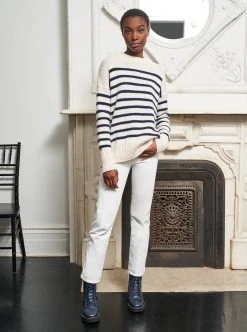 LLC21490_CREAM/NAVY Monogram Marin Sweater