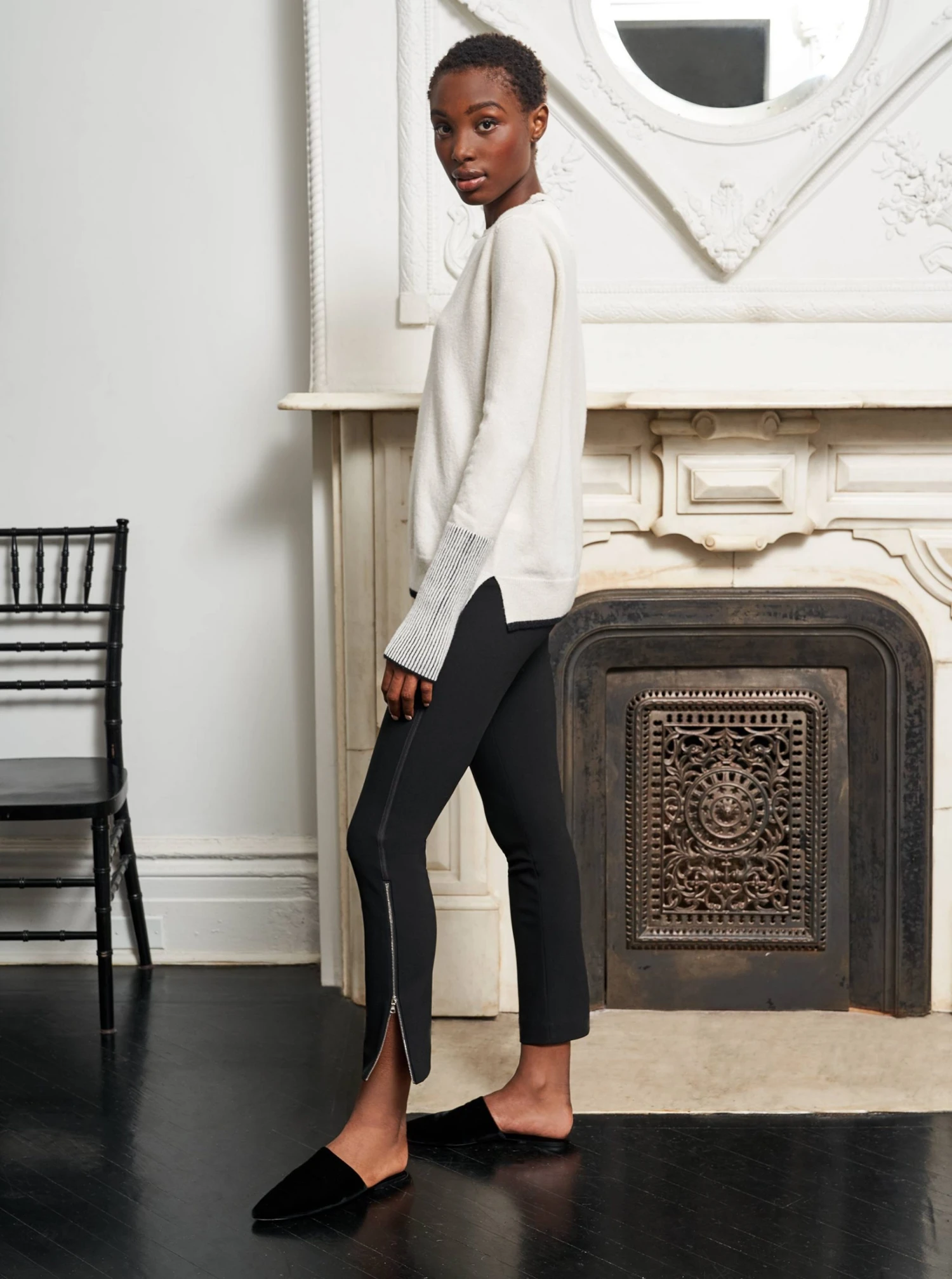 LLC21102_CREME/BLACK AAA Sweater 8 LLC21102_CREME/BLACK AAA Sweater