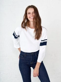 LLC21068_WHITE_NAVY Tees Varsity Tee