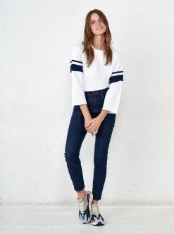 LLC21068_WHITE_NAVY Tees Varsity Tee