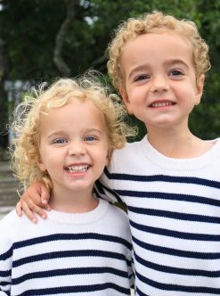 LLK21001_CREAM/NAVY Marini Sweater Knitwear