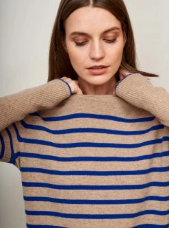 LLC21037_Camel/YK Blue Knitwear AAA Lean Lines Sweater 13 LLC21037_Camel/YK Blue Knitwear AAA Lean Lines Sweater