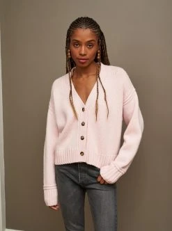 LLC21654_BLUSH Knitwear Alycia Cardigan