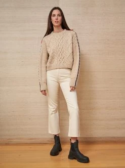 LLC21662_OAT/NAVY Ayacucho Sweater Knitwear