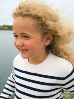 LLK21001_CREAM/NAVY Marini Sweater Knitwear