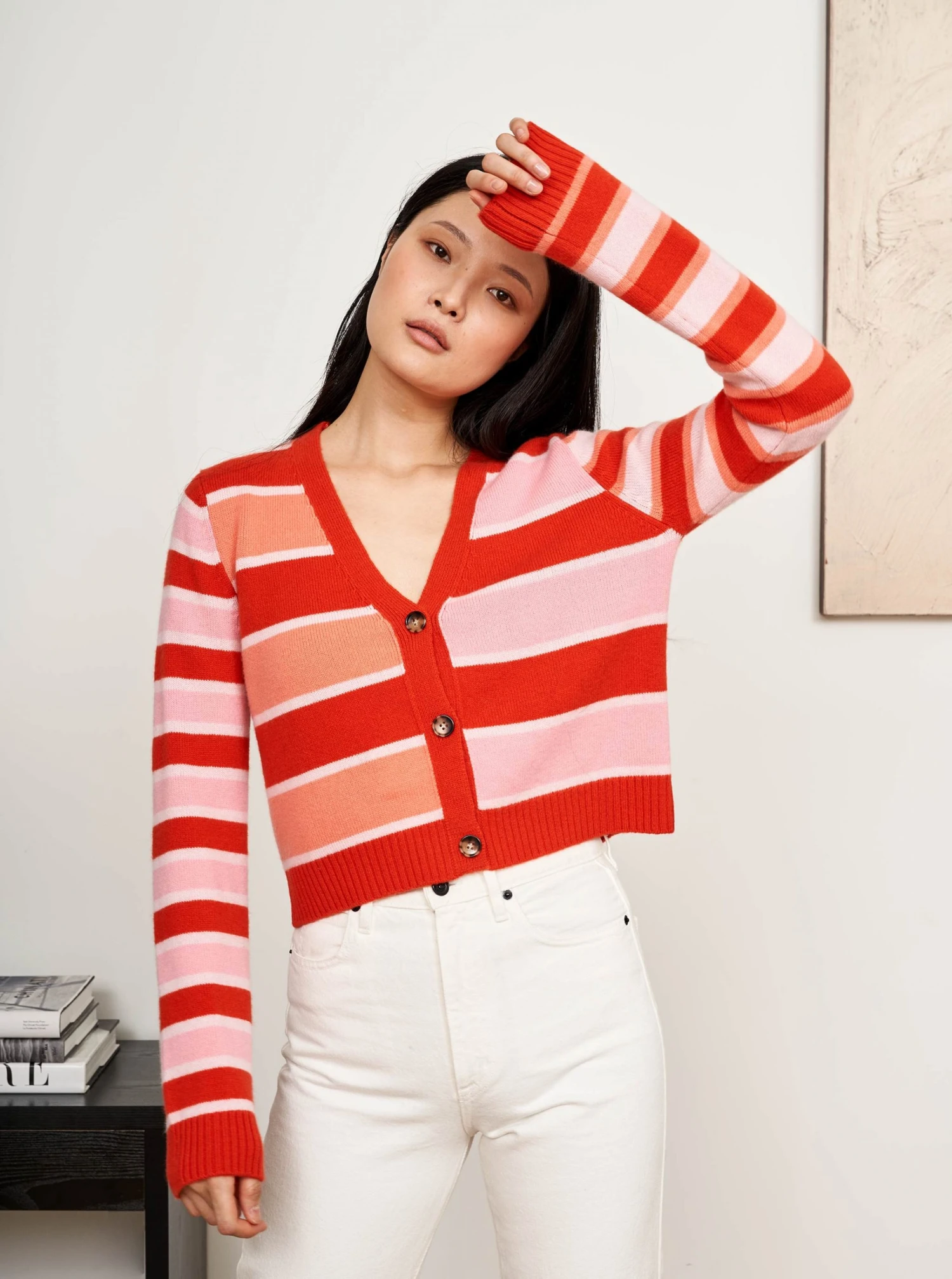 LLC21594_POPPY/FROSTING/GUM/CORAL Block Stripe Cardigan 7 LLC21594_POPPY/FROSTING/GUM/CORAL Block Stripe Cardigan