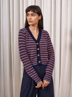 LLC21480_CAMEL/YK/BLUE/NAVY Bonbon Cardigan 9 LLC21480_CAMEL/YK/BLUE/NAVY Bonbon Cardigan