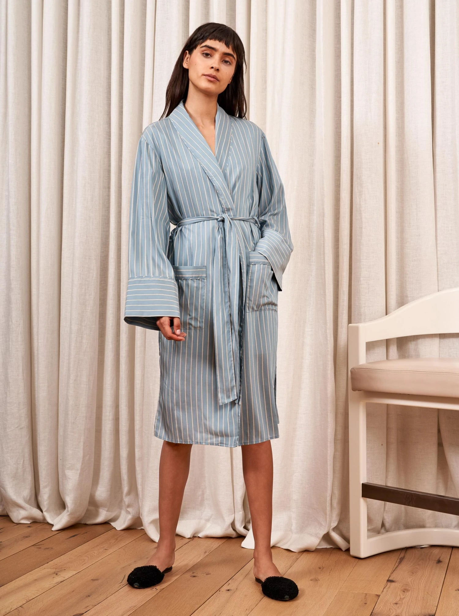 LLC17016_BLUE Bonne Journée Robe Sleepwear 6 LLC17016_BLUE Bonne Journée Robe Sleepwear
