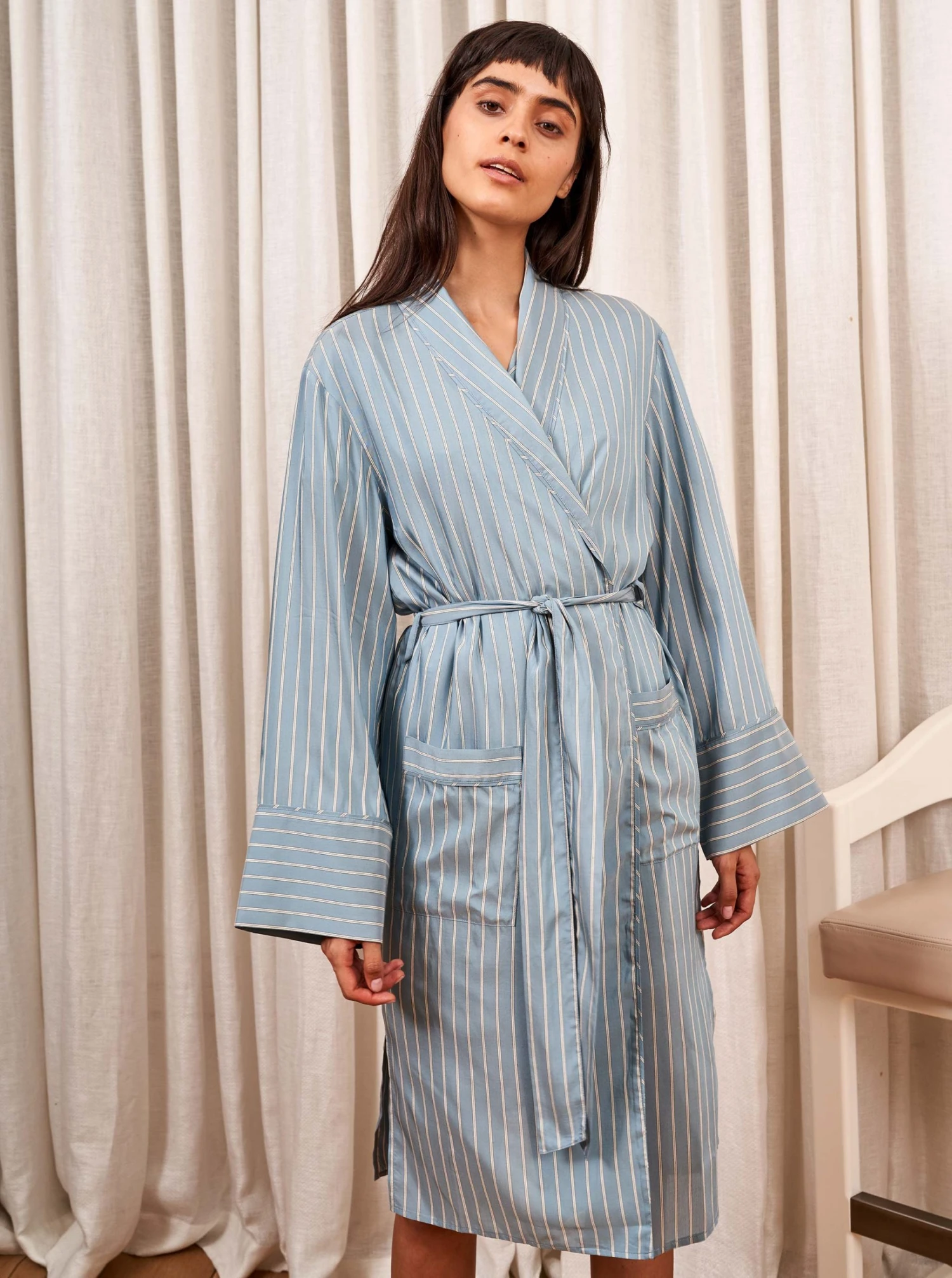 LLC17016_BLUE Bonne Journée Robe Sleepwear 7 LLC17016_BLUE Bonne Journée Robe Sleepwear