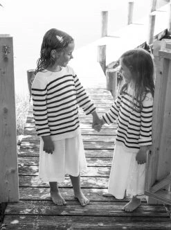 LLK21001_CREAM/NAVY Marini Sweater Knitwear