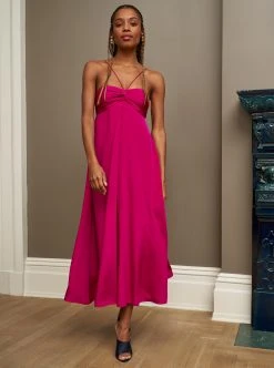 LLC13362_HOT PINK Eliza Dress Dresses
