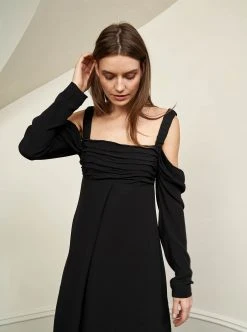 LLC13327_BLACK Dresses Eve Dress