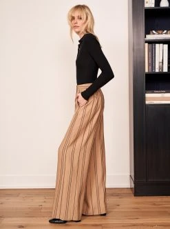 LLC21472_BLACK Fine Line Polo Sweater Knitwear