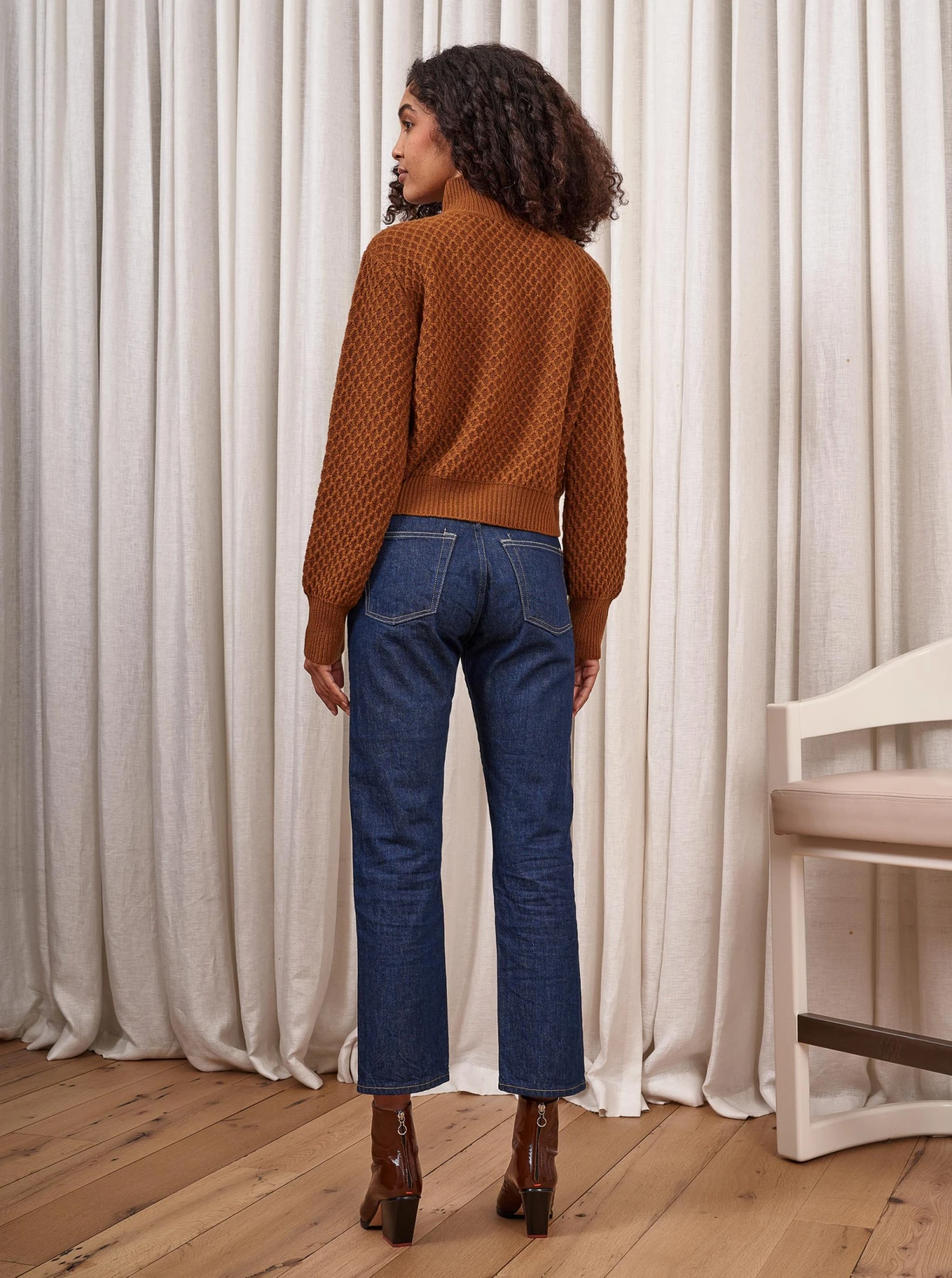 LLC21544_RUSTY BROWN Honeycomb Mini Mockneck 6 LLC21544_RUSTY BROWN Honeycomb Mini Mockneck