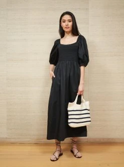 LLC37047_CREAM/NAVY Jane Bag Accessories