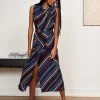 LLC13224_NAVY STRIPE Josephine Dress Dresses