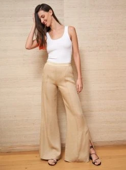 LLC14089_TAN Lizzie Pant Pants