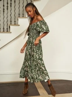 LLC13333_HUNTER/TAN Dresses Lola Dress