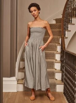 LLC13172_SAGE STRIPE Lou Dress Dresses