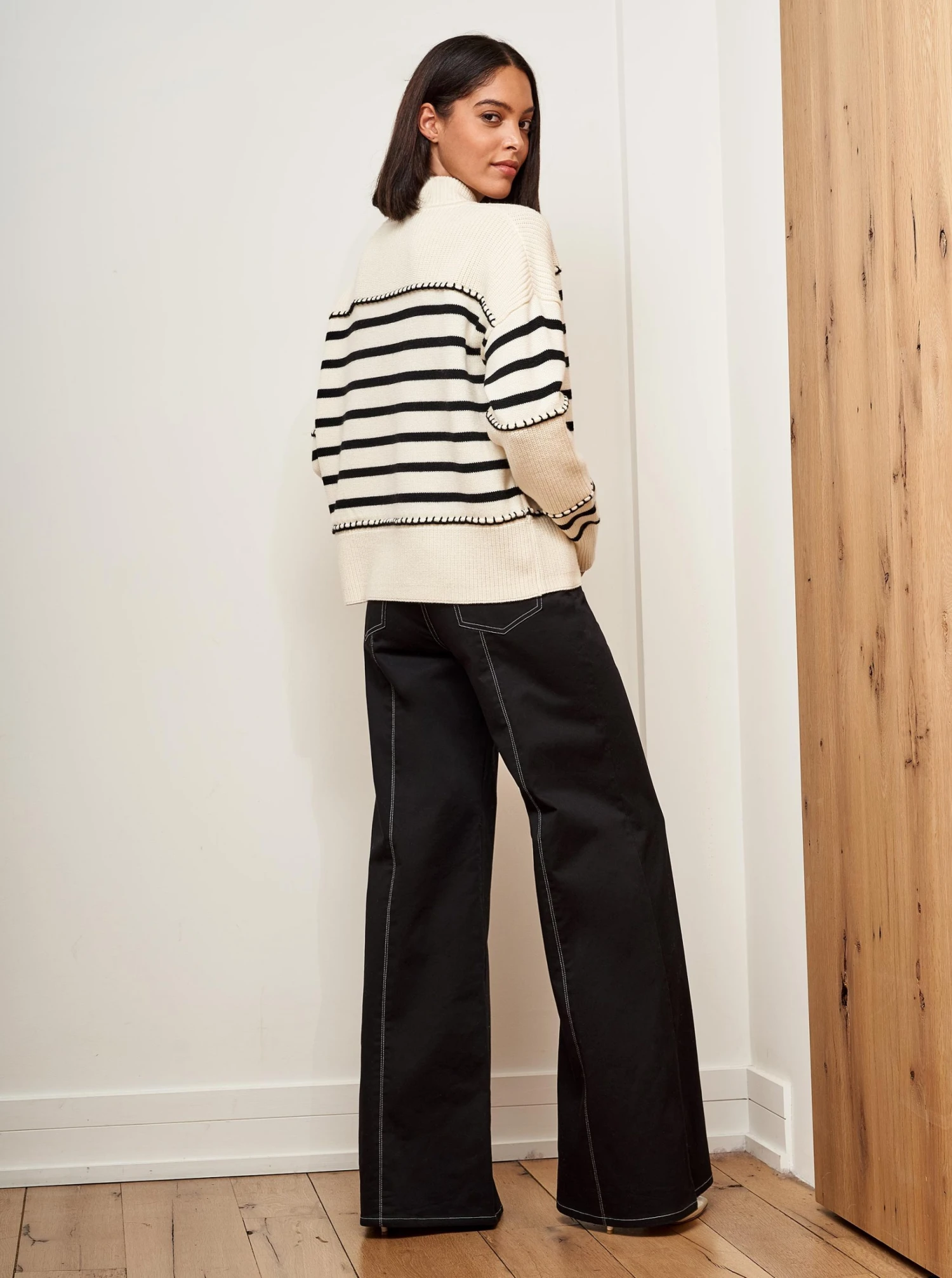 LLC21455_CREAM/BLACK Knitwear Marine Sweater 7 LLC21455_CREAM/BLACK Knitwear Marine Sweater