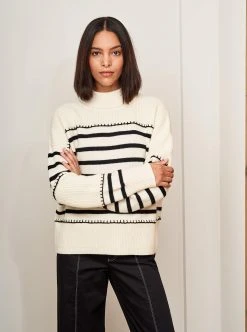 LLC21455_CREAM/BLACK Knitwear Marine Sweater 9 LLC21455_CREAM/BLACK Knitwear Marine Sweater