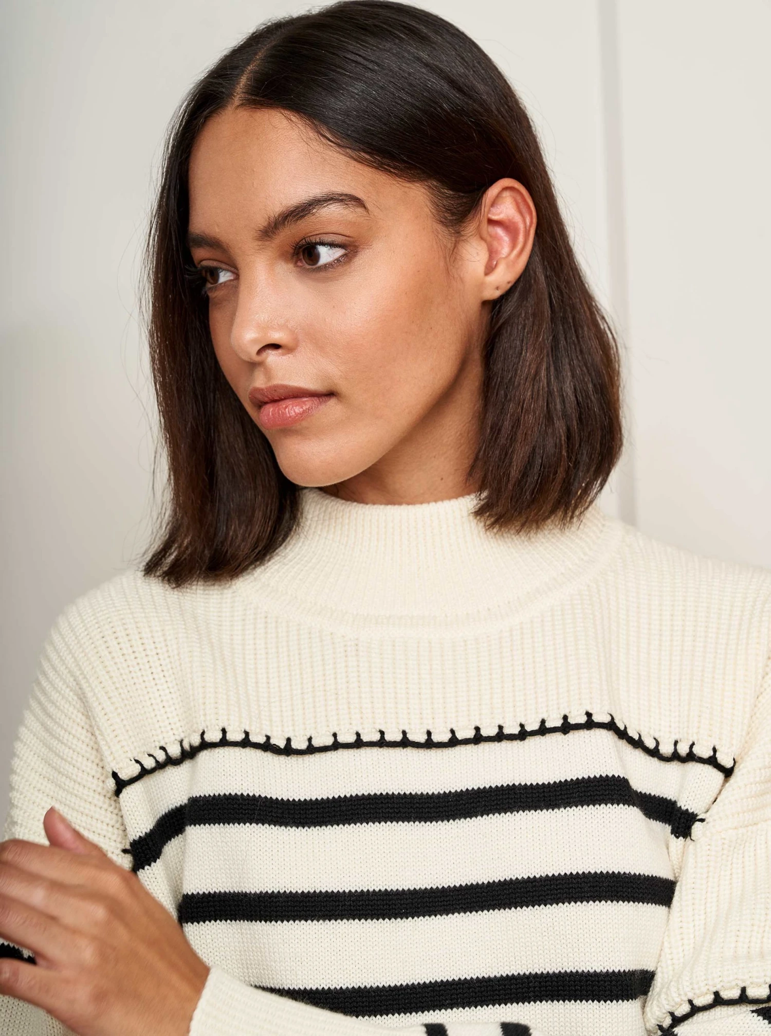 LLC21455_CREAM/BLACK Knitwear Marine Sweater 5 LLC21455_CREAM/BLACK Knitwear Marine Sweater