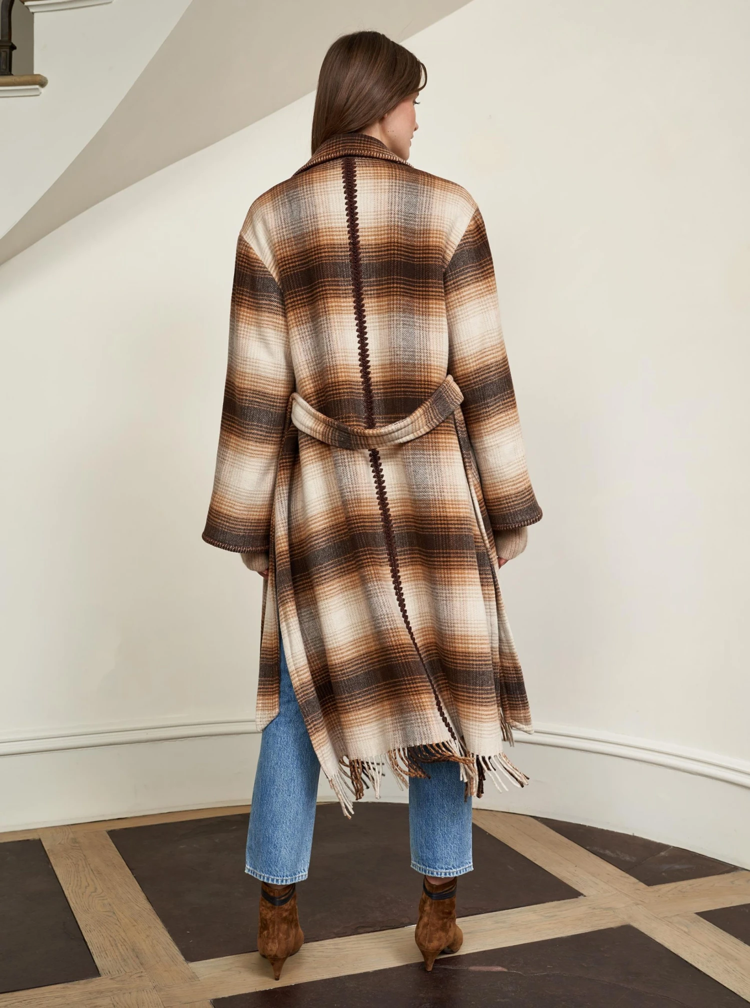 LLC16026 _CHOCOLATE/OAT/RUST Outerwear Mercer Coat 5 LLC16026 _CHOCOLATE/OAT/RUST Outerwear Mercer Coat