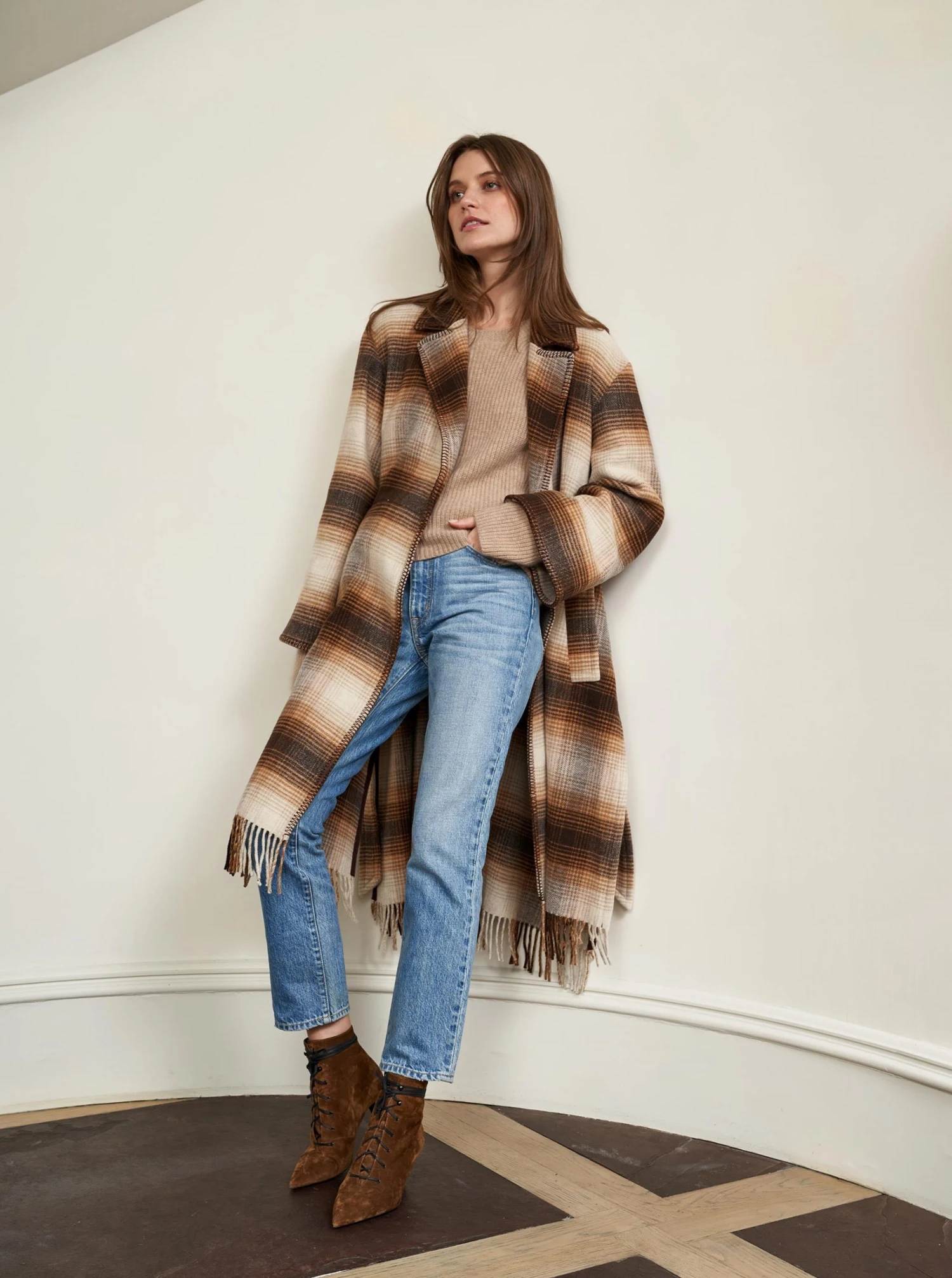 LLC16026 _CHOCOLATE/OAT/RUST Outerwear Mercer Coat 7 LLC16026 _CHOCOLATE/OAT/RUST Outerwear Mercer Coat