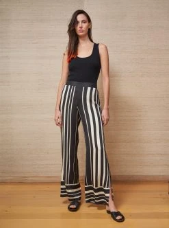 LLC14091_BLACK/IVORY Mia Pant