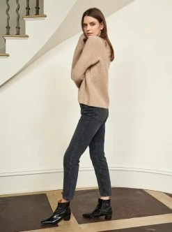 LLC21248_TAN Monogram Mini Toujours Sweater