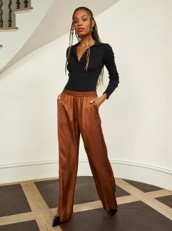 LLC14087 _RUST Miranda Pant Pants