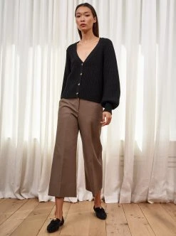 LLC21454_BLACK Provence Cardigan Knitwear